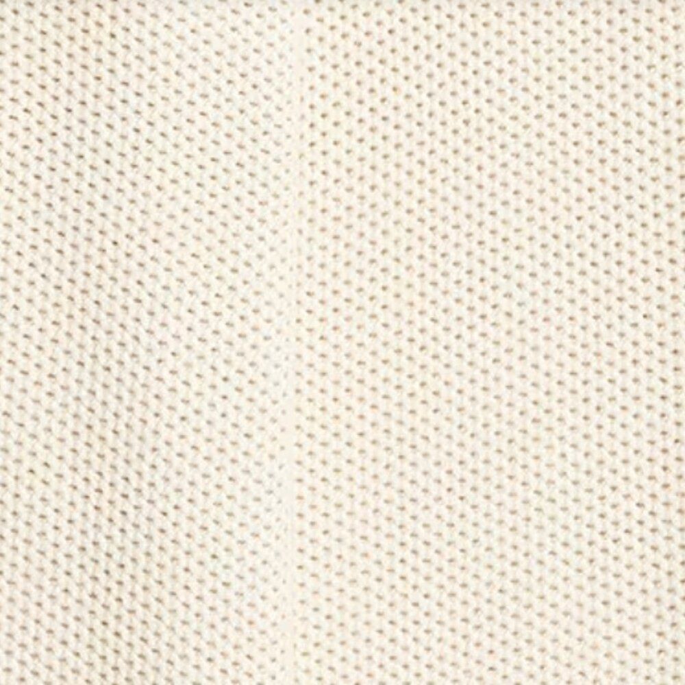 J. Crew Factory ca561 Cotton honeycomb knit half-zip in natural NWT size medium - Picture 5 of 10
